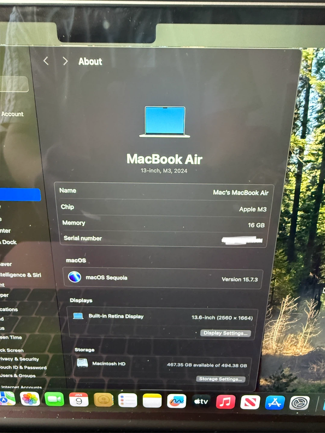 MacBook Air M3 (2024) 16GB, 512GB - Trackpad cable swapped - photo 4