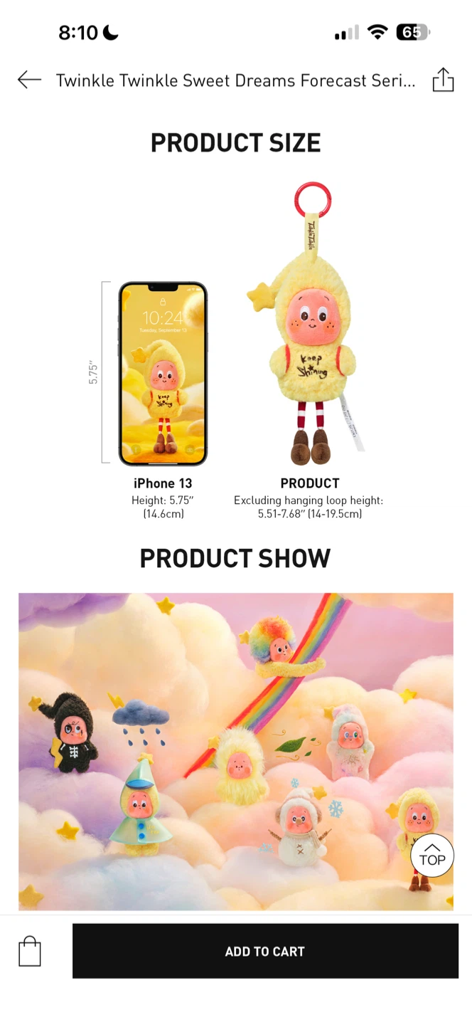 Pop Mart Twinkle Twinkle Plush Pendant - Hug from Snowman - photo 3