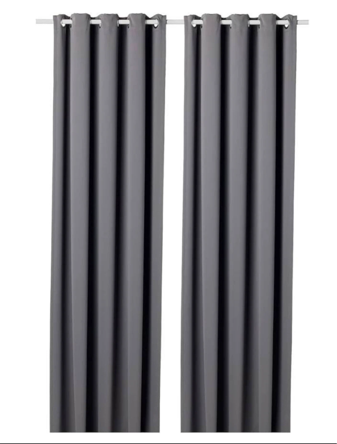 IKEA Hilleborg blackout curtains and rod