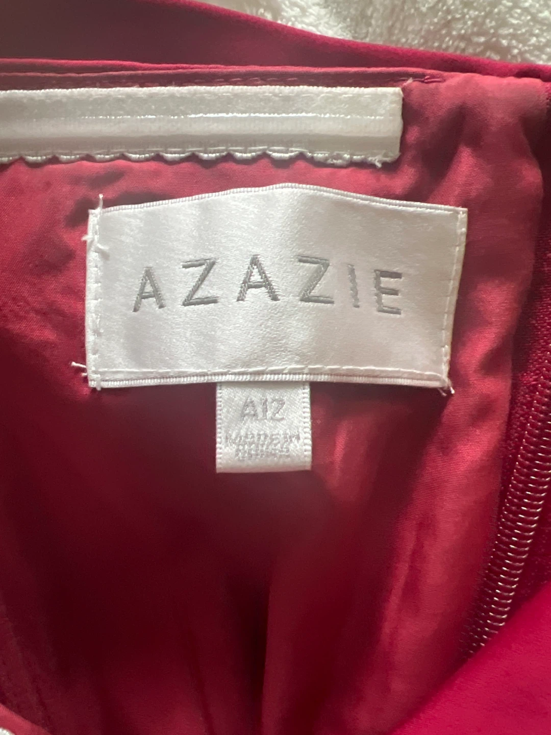 Azazie Red Dress - Size A12 - photo 2