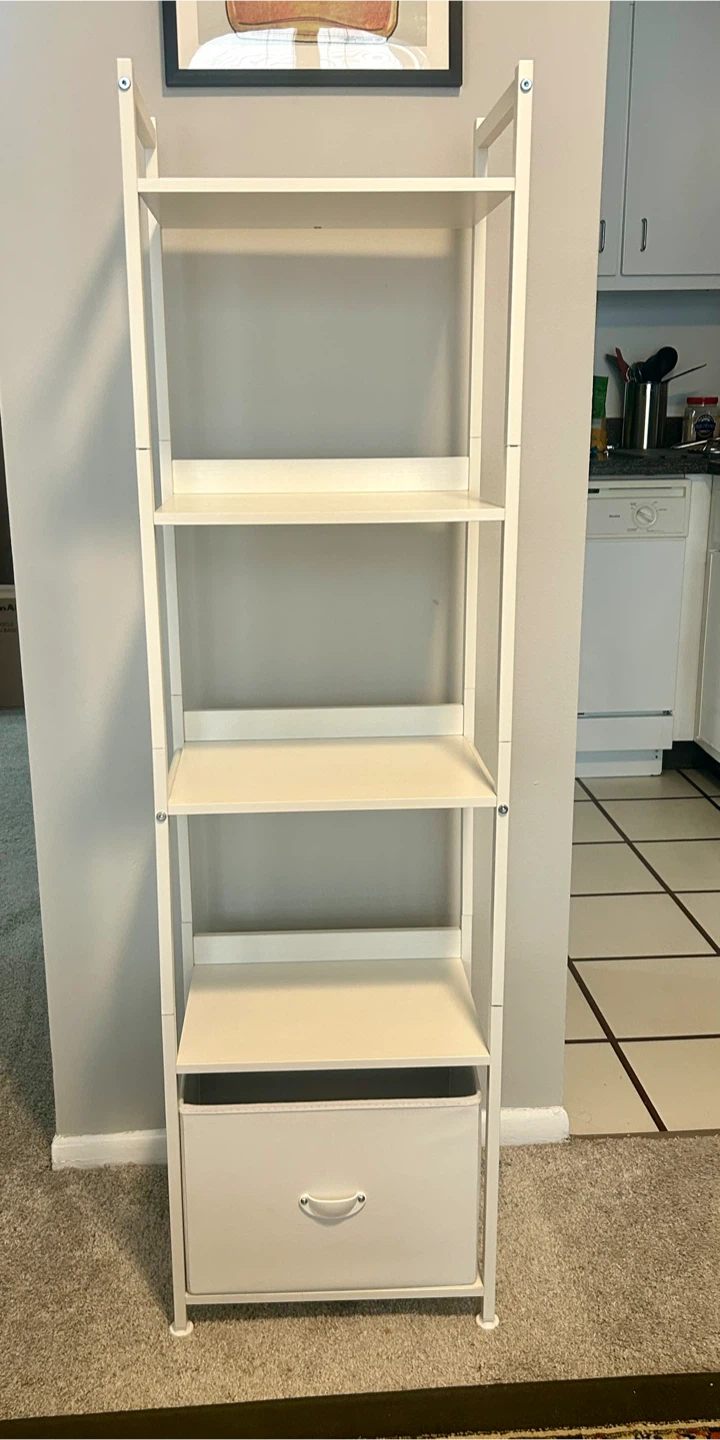 5 tier shelving unit with drawer - photo 2