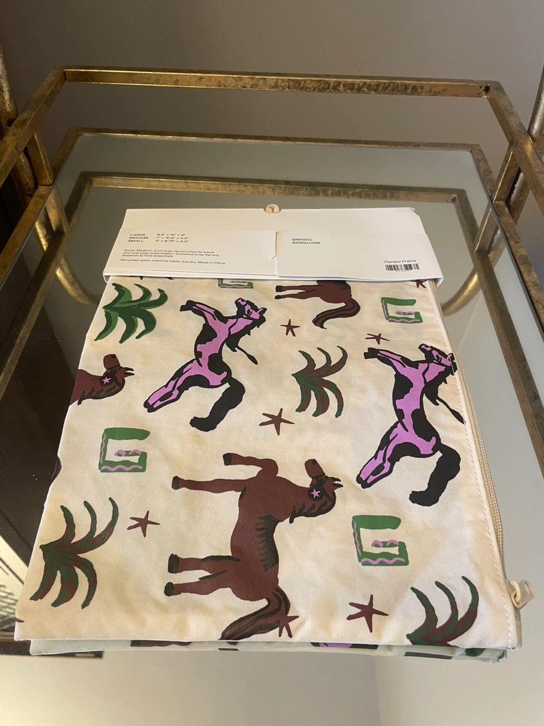 Baggu Go Pouch Set of 3 Painted Prairie NEW - photo 2