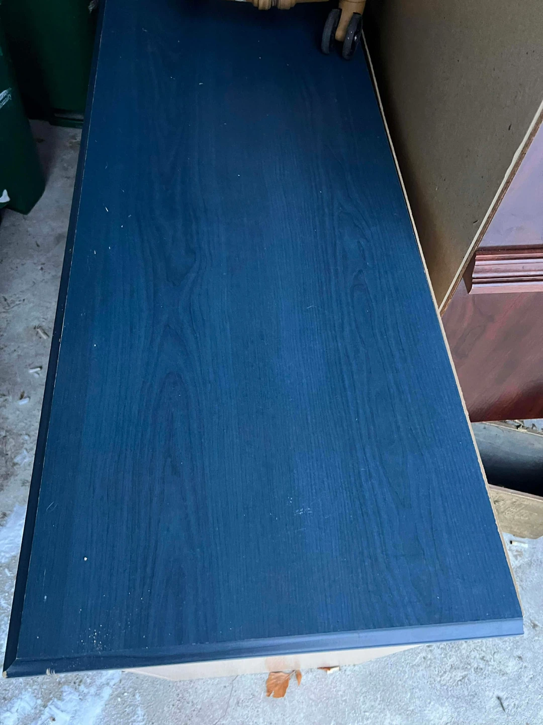 Wooden Dresser with Dark Blue Top - photo 4