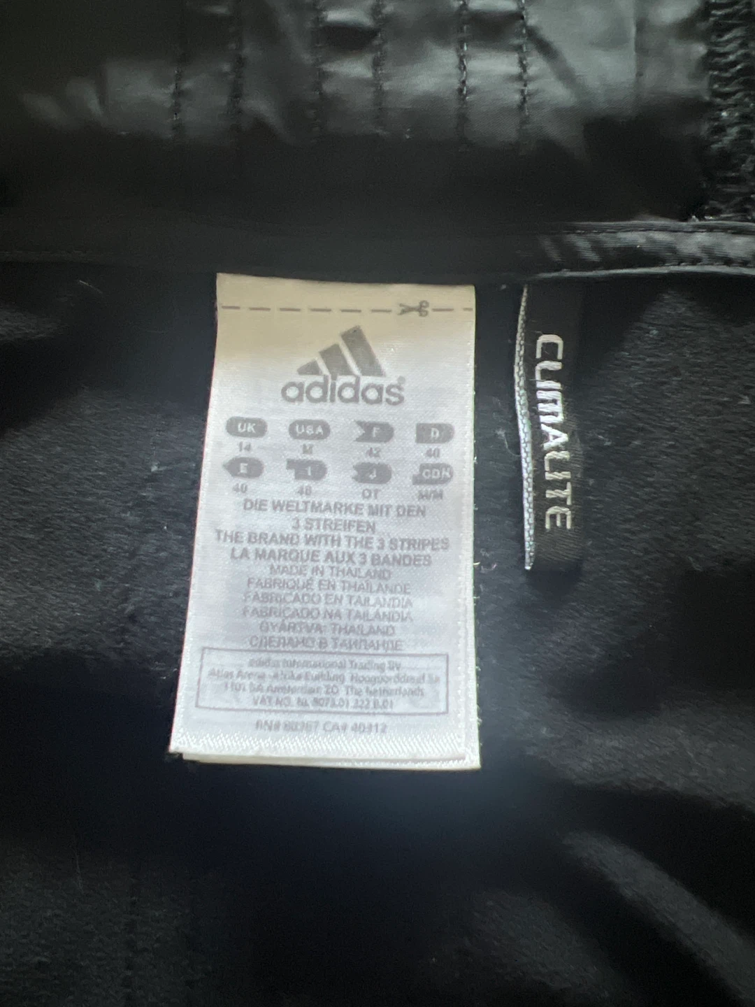Adidas Climalite Black Short Sleeve Hoodie - Size M