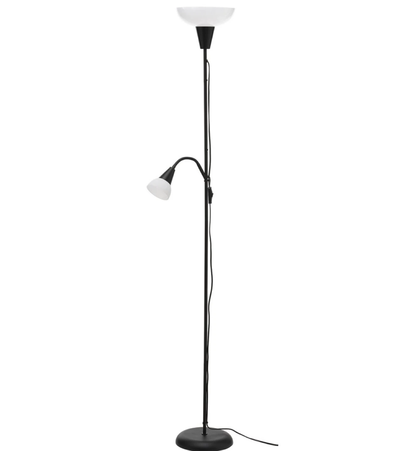IKEA NOT Floor Uplight/Reading Lamp - Black