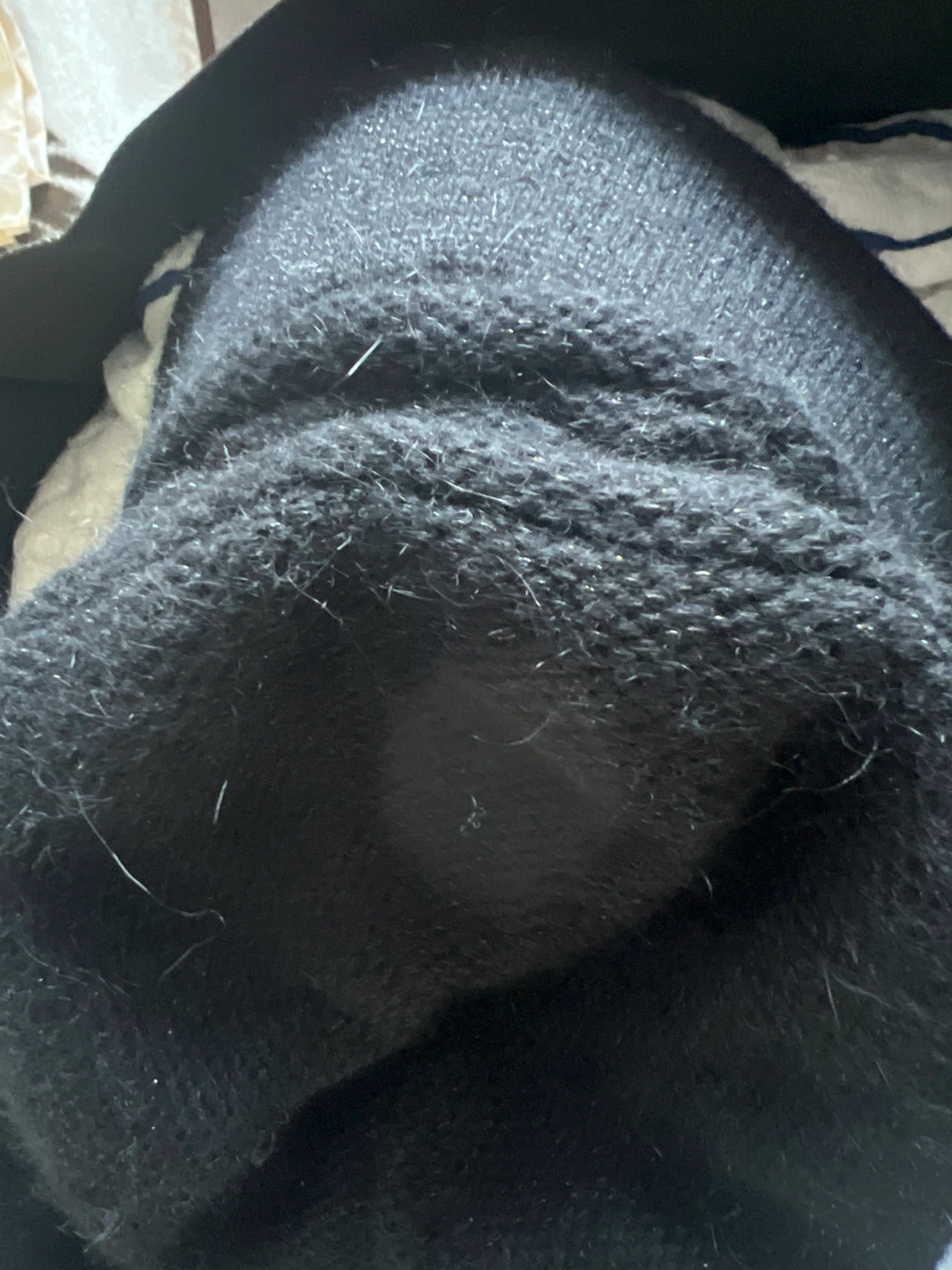 Black Acrylic/Spandex Blend Hat - photo 4