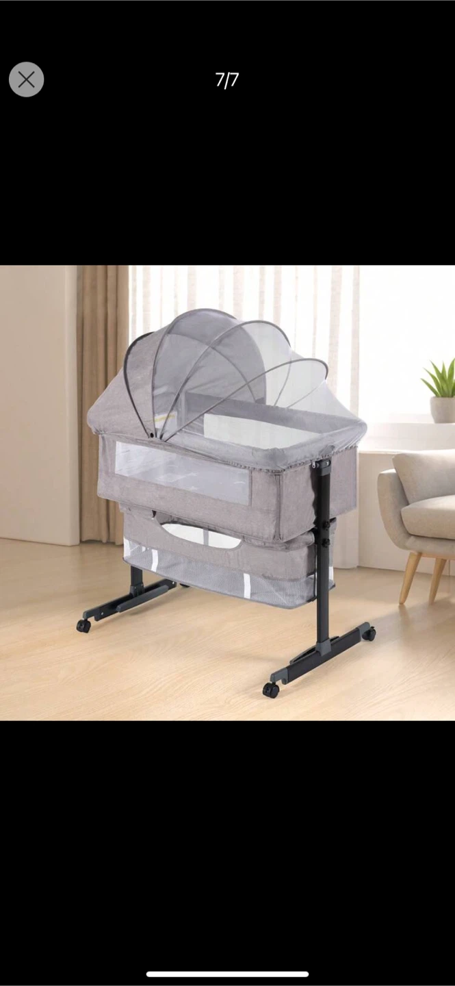 Baby Bassinet - Breathable Mesh & Mosquito Net - photo 2