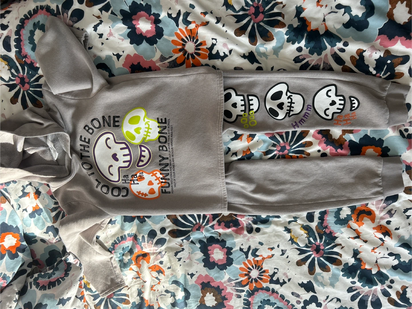 H&M Kids' Skull Hoodie & Sweatpants Set