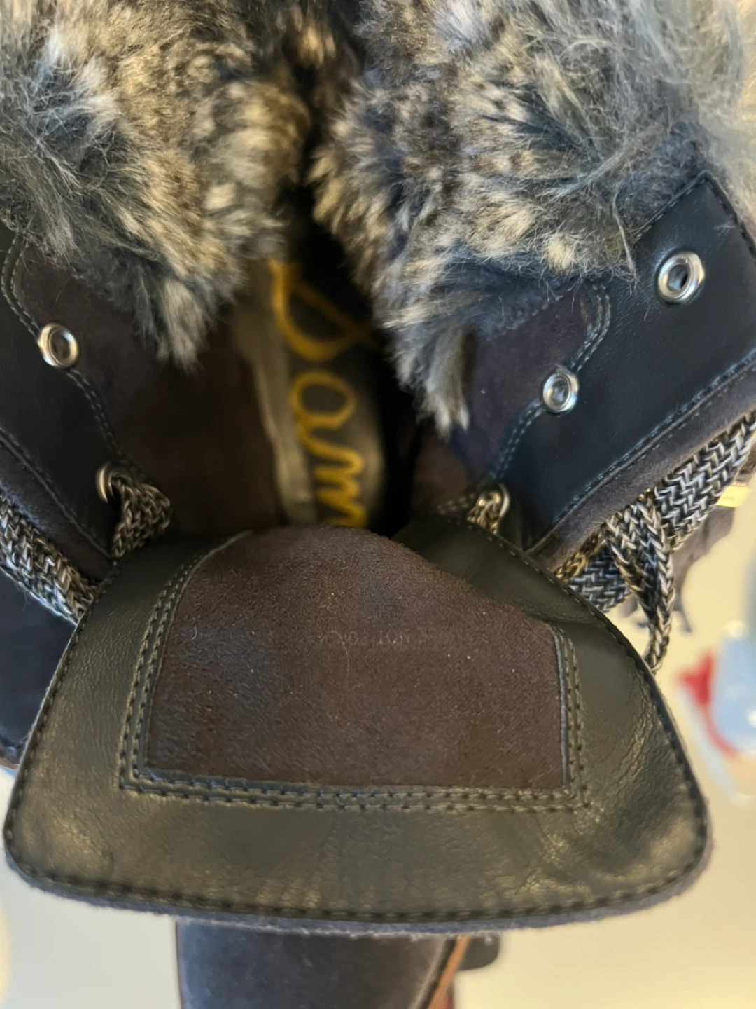 Sam Edelman Brown Suede Fur Trim Boots - photo 4