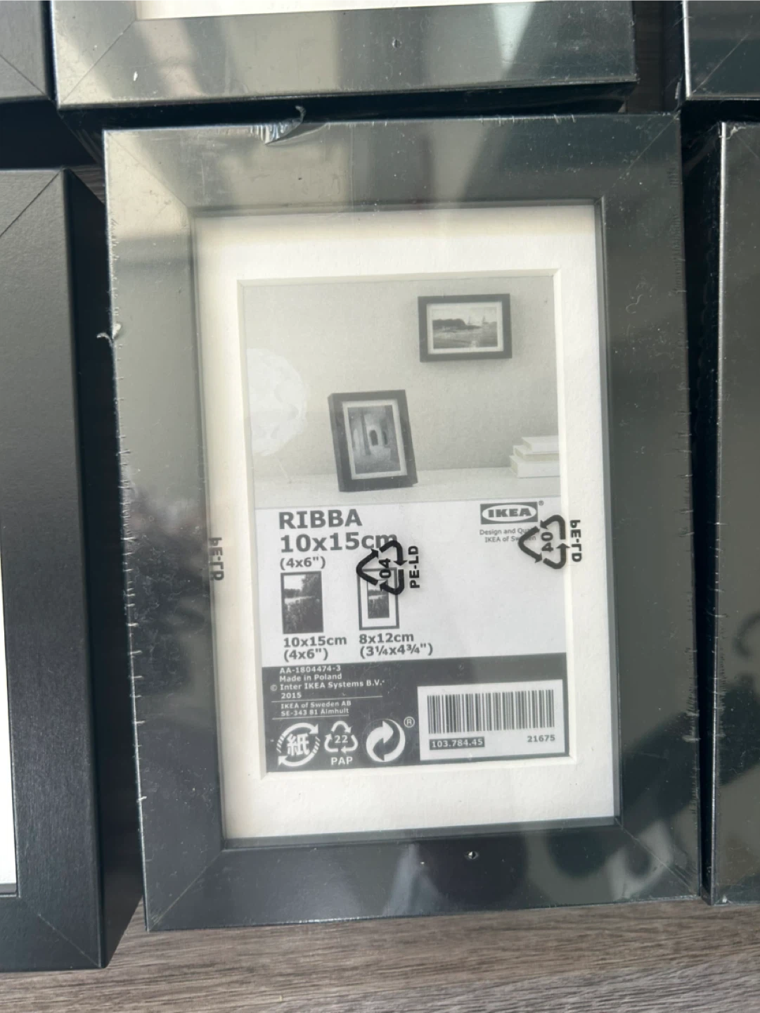 IKEA Ribba Black Picture Frames (set of 10) - 10x15cm (4x6") - photo 2
