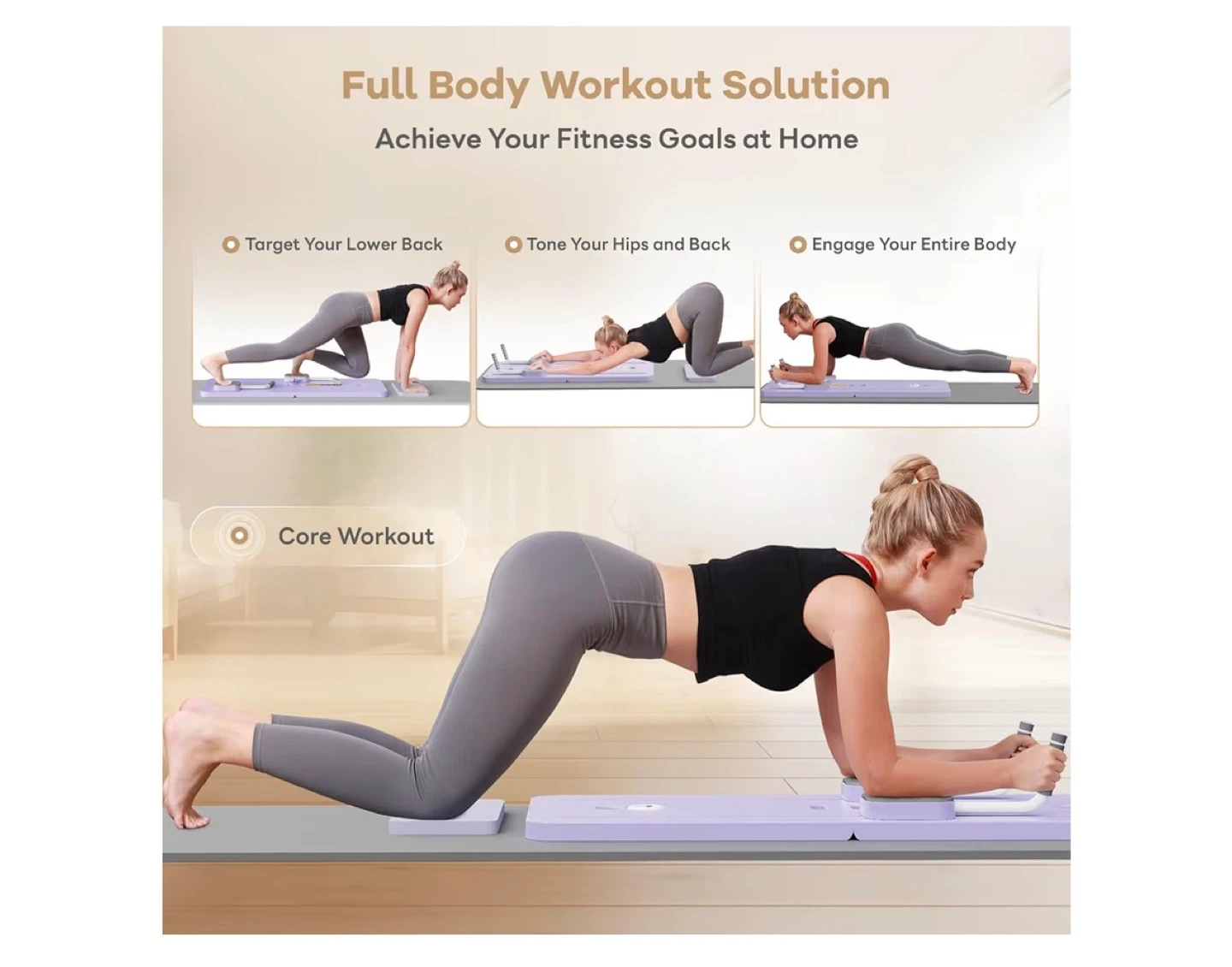 Foldable Pilates Reformer Ab Machine - photo 2