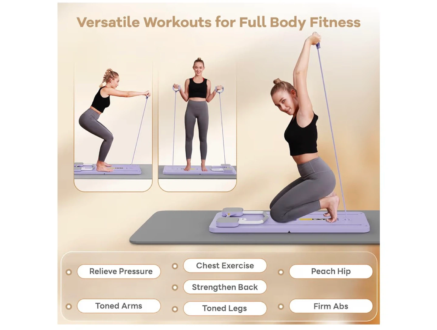 Foldable Pilates Reformer Ab Machine - photo 3