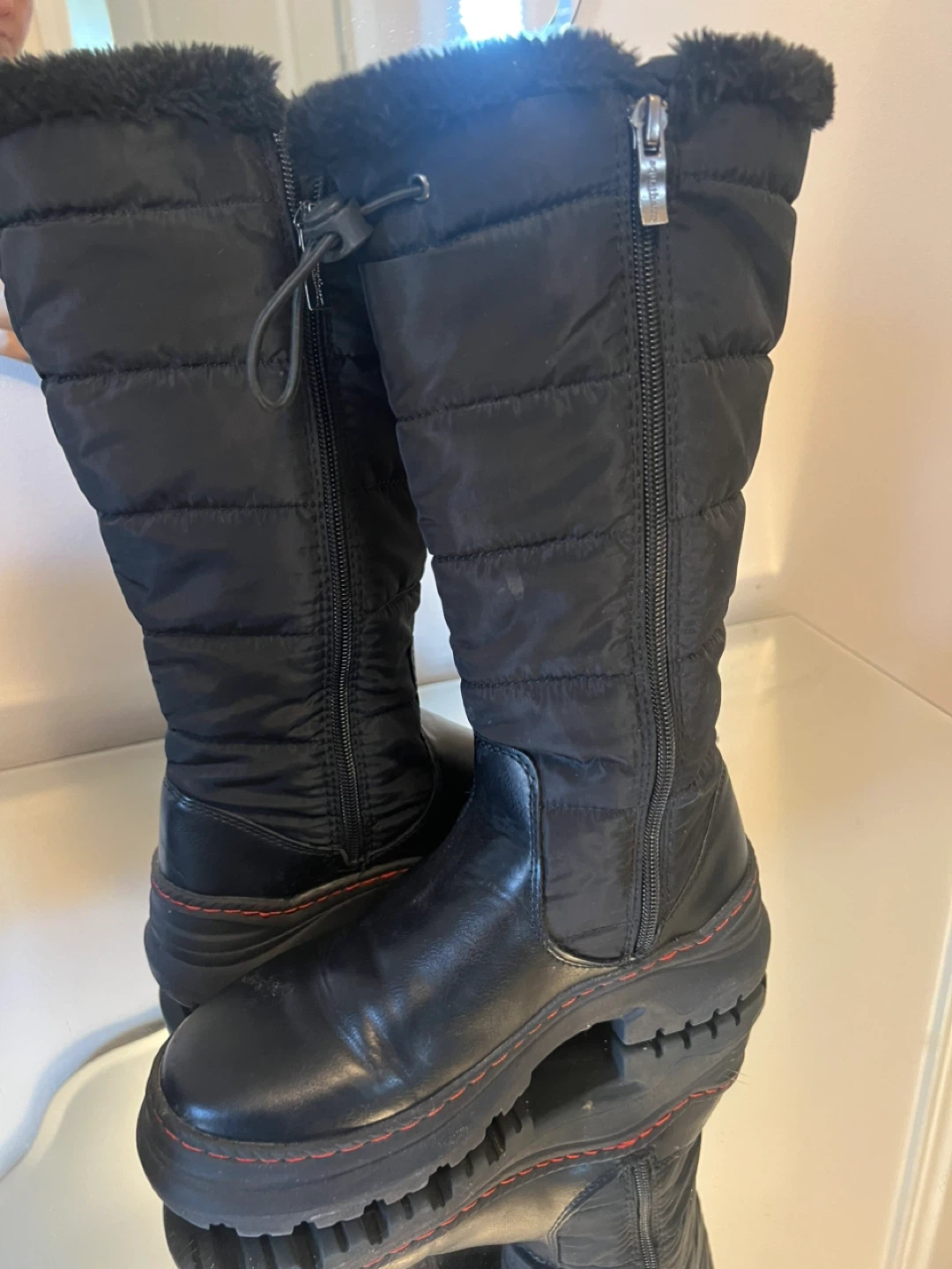 Cougar Black Winter Boots Size 6 - photo 2