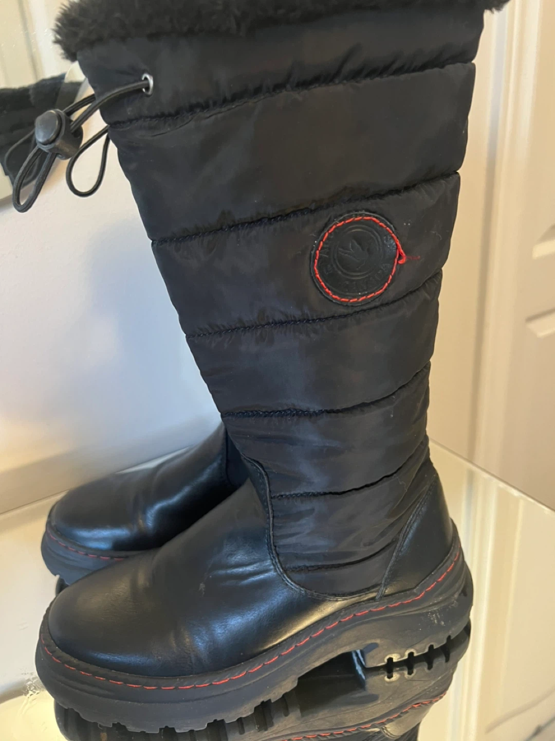 Cougar Black Winter Boots Size 6 - photo 4