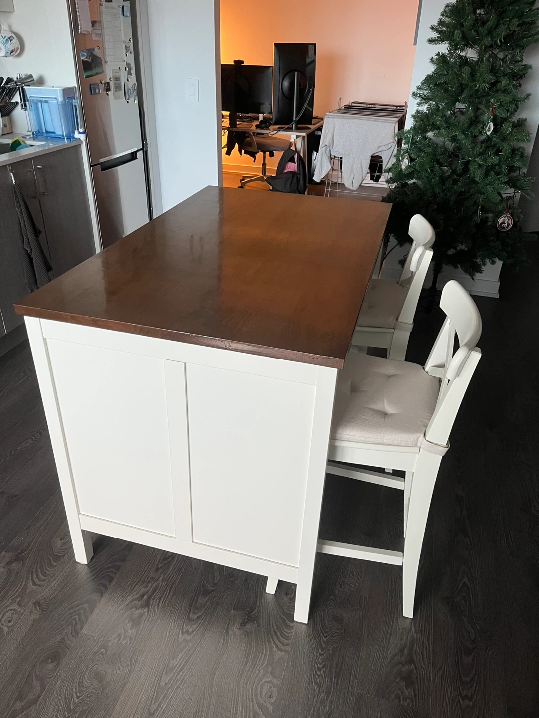 IKEA Tornviken Kitchen Island and Stools - photo 4