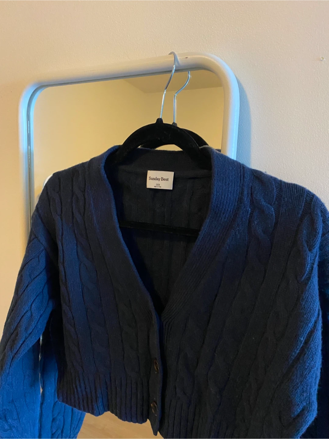 Sunday Best Cropped Cardigan - Navy Blue - photo 2
