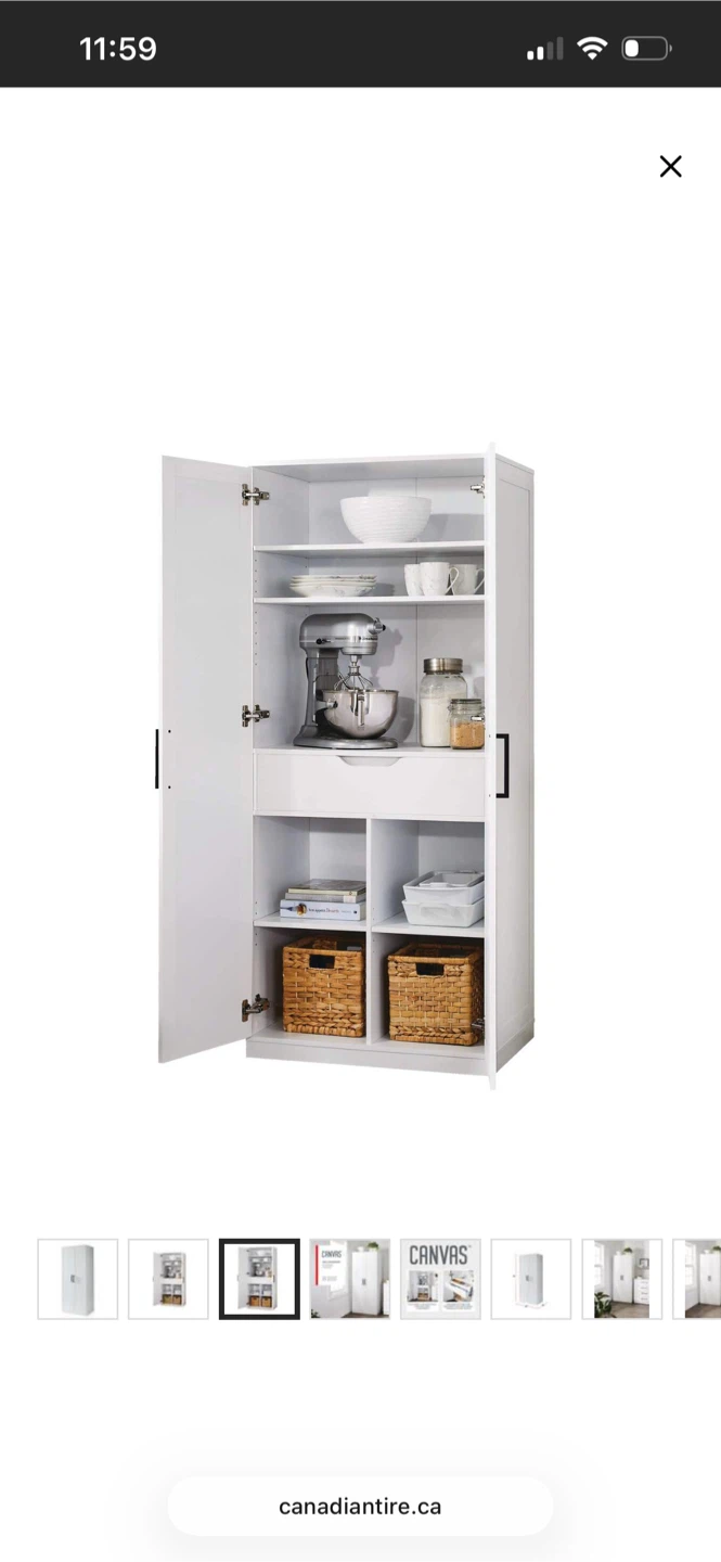 CANVAS Willowgrove Multi-Purpose Pantry, White - photo 5