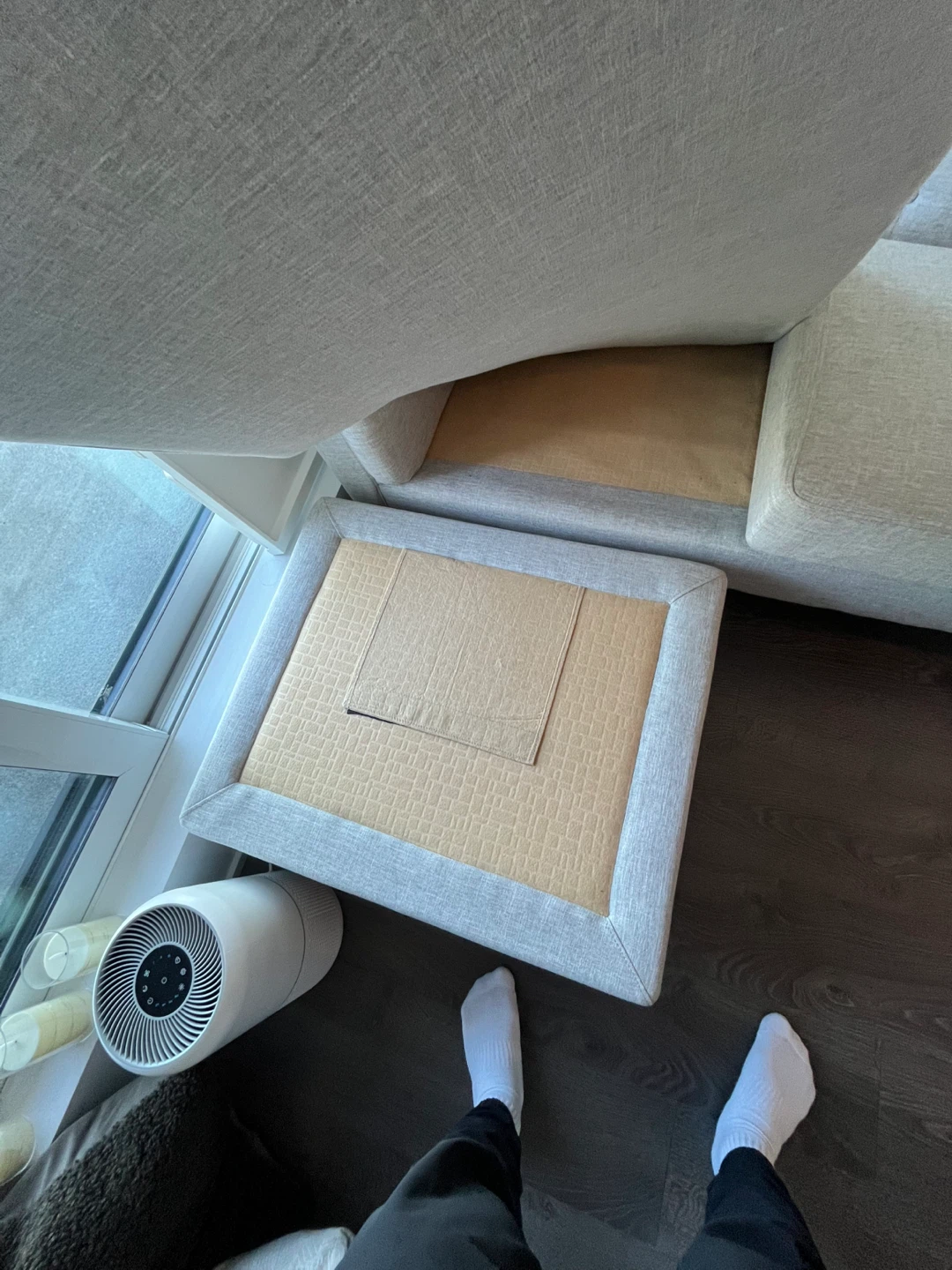 Leon's Chaise-Sofa W/Ottoman Grey - photo 3