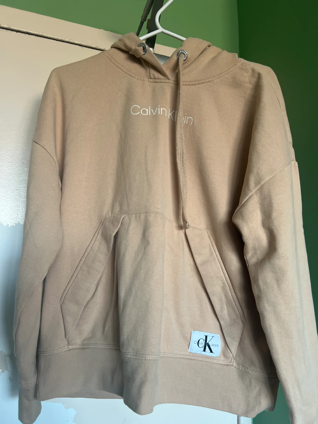 Calvin Klein Jeans Beige Hoodie - US Size S - photo 2