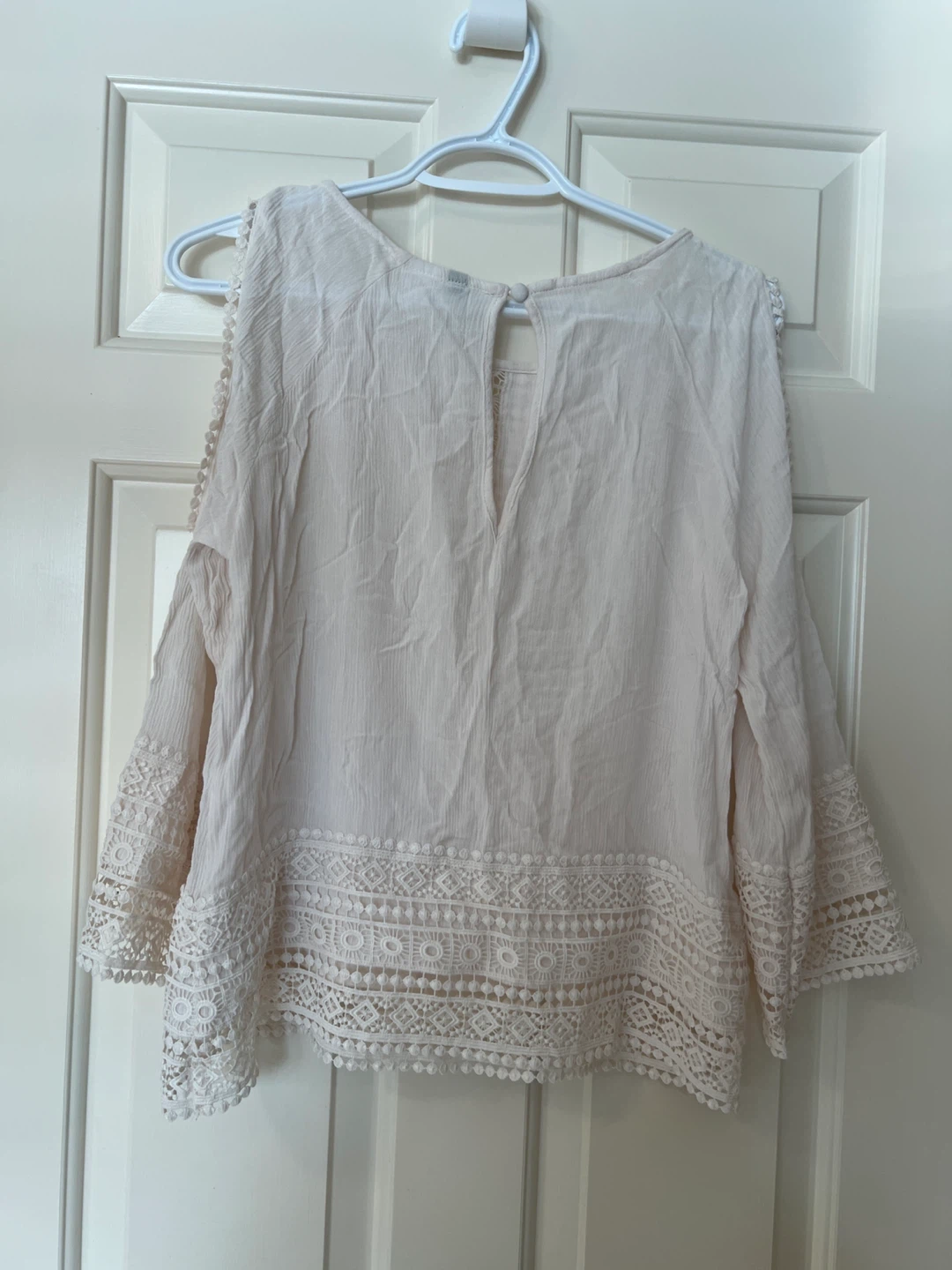 H&M Divided Cream Lace Blouse - Size 6 - photo 2