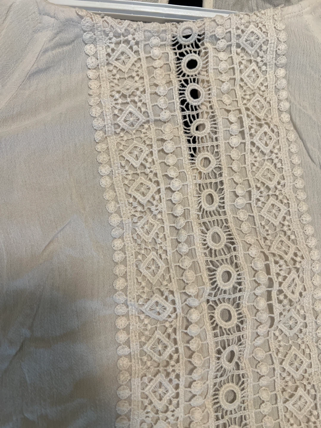 H&M Divided Cream Lace Blouse - Size 6 - photo 3