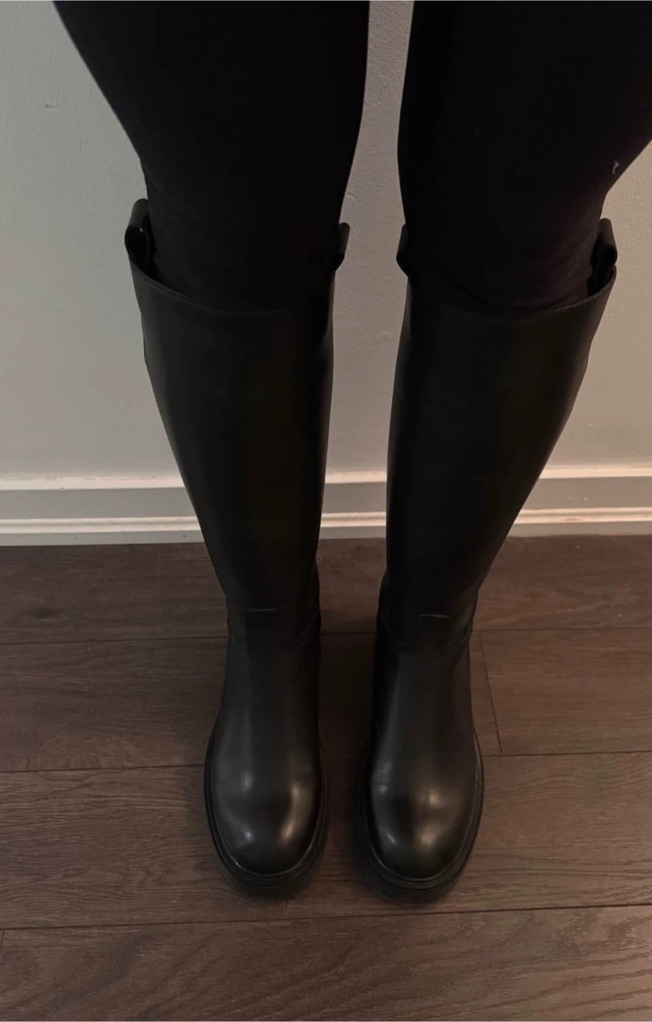 Estro Black Leather Boots 6 - photo 5