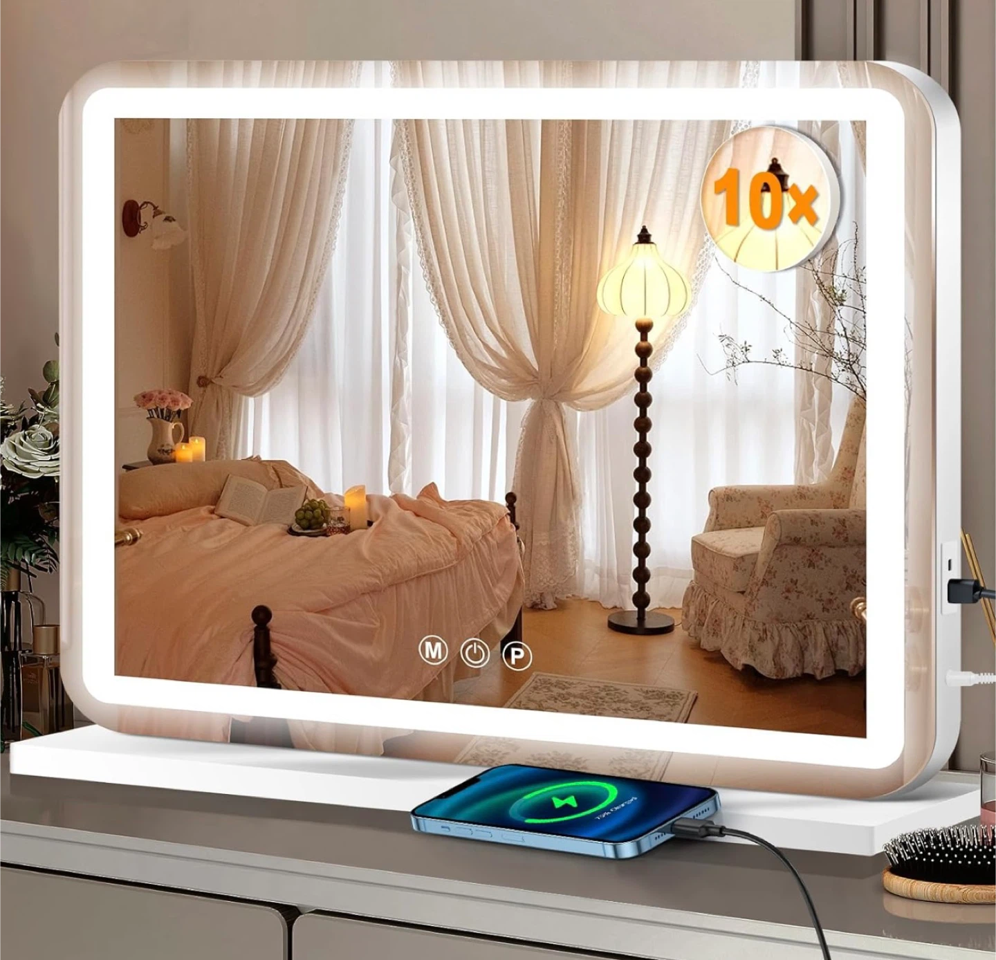 New in Box 23" x 18" Vanity Mirror with LED Lights