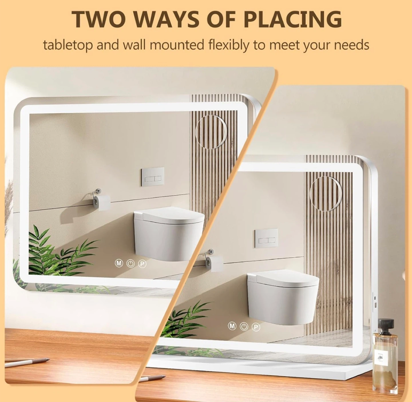 New in Box 23" x 18" Vanity Mirror with LED Lights - photo 5