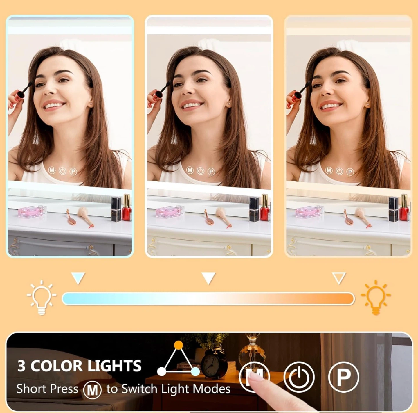 New in Box 23" x 18" Vanity Mirror with LED Lights - photo 3
