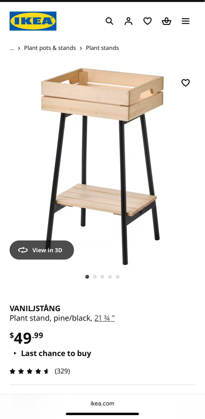 IKEA Vaniljstång plant stand - photo 3