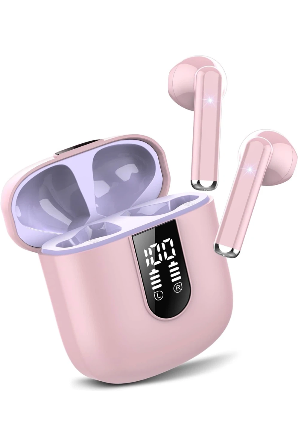 Pink Wireless Earbuds - Bluetooth 5.3