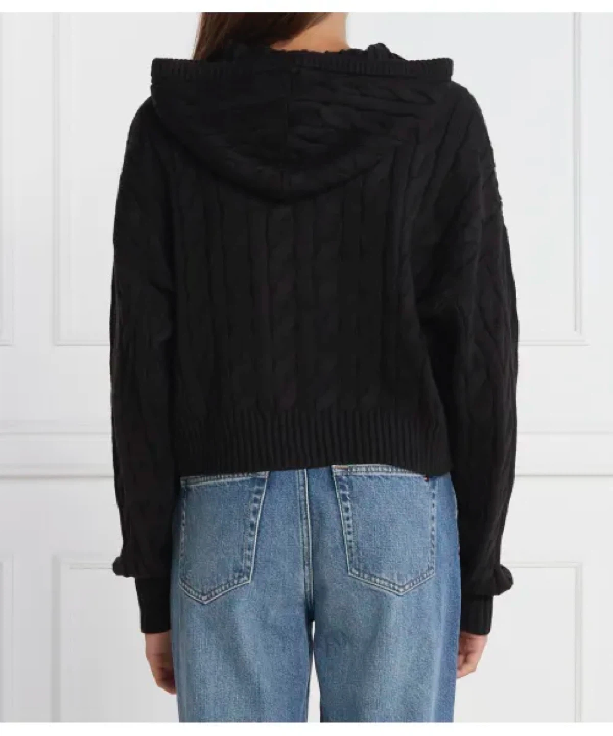 Tommy Jeans Centre Flag Logo Cable Knit- Hoodie - photo 2