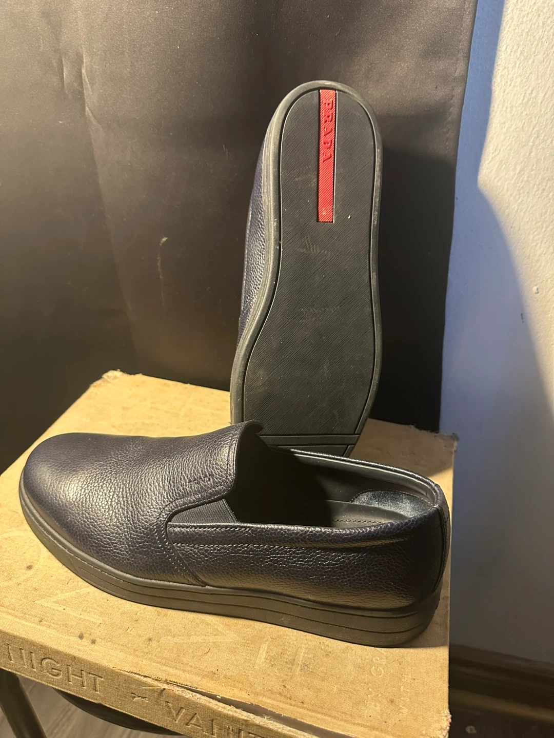 Prada Men’s Leather Slip-On Shoes – Fits US 11 - photo 5