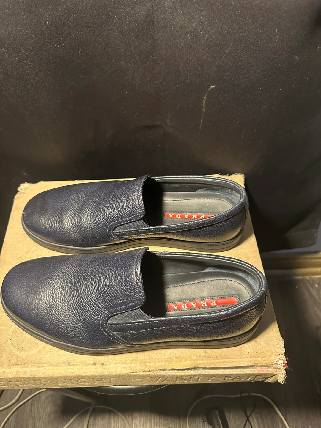 Prada Men’s Leather Slip-On Shoes – Fits US 11 - photo 3