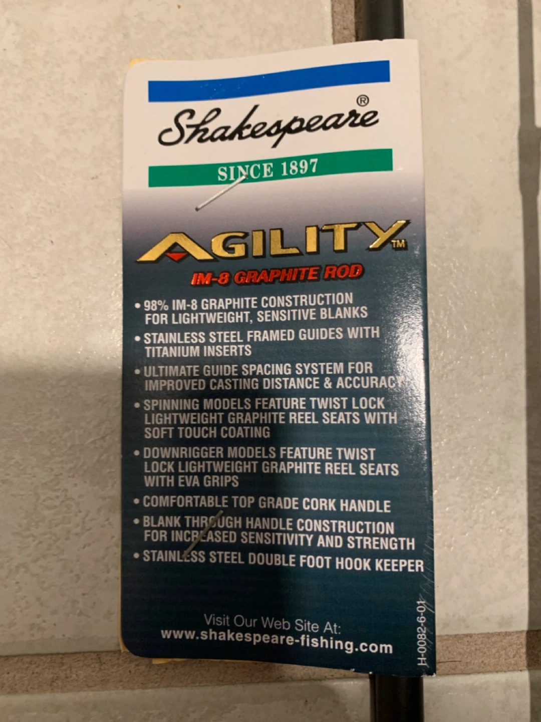 Shakespeare Agility IM-8 Graphite Rod 10'6" - photo 3