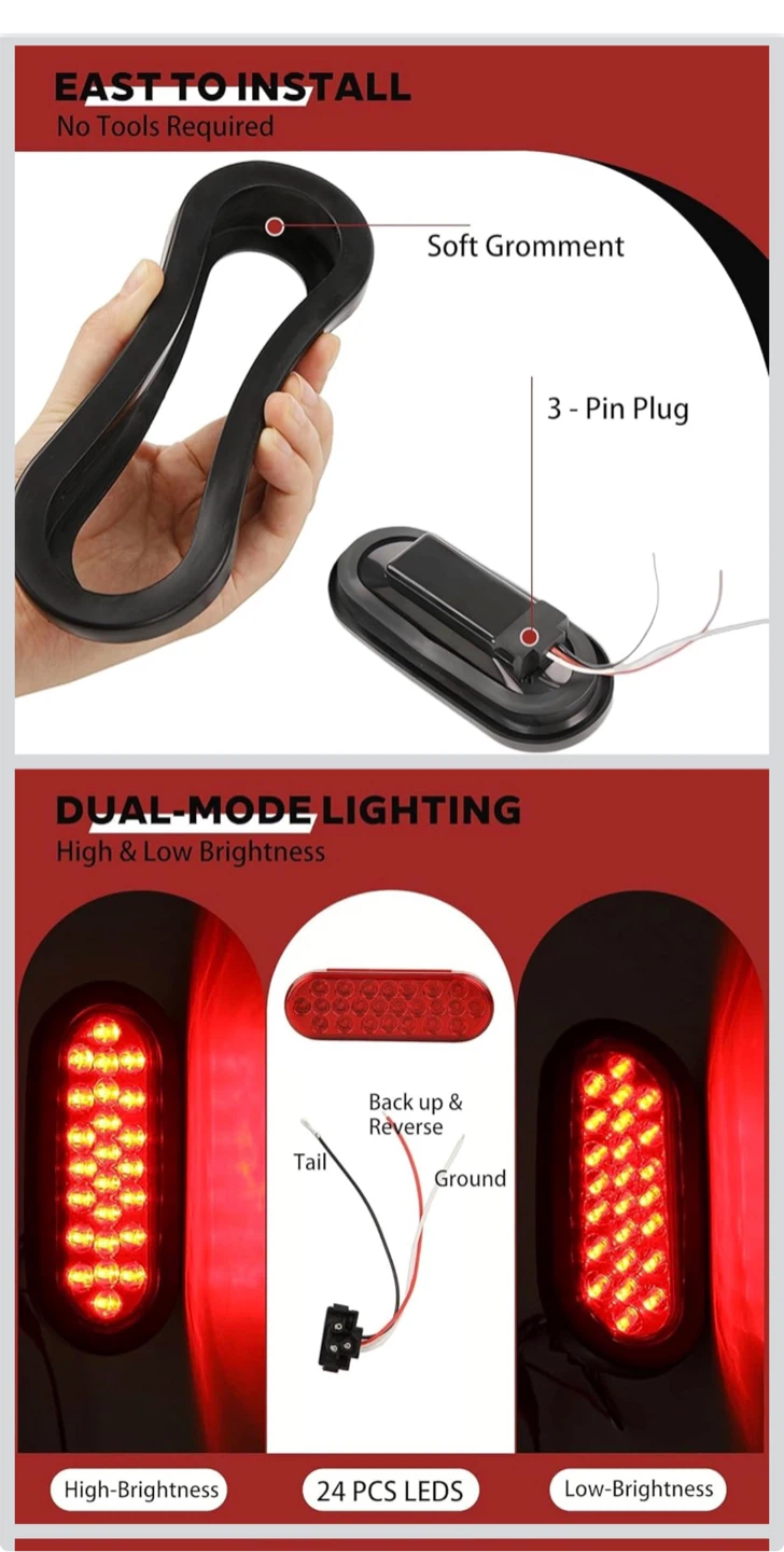 LED Tail Lights - Universal Fit (Pair) - photo 2