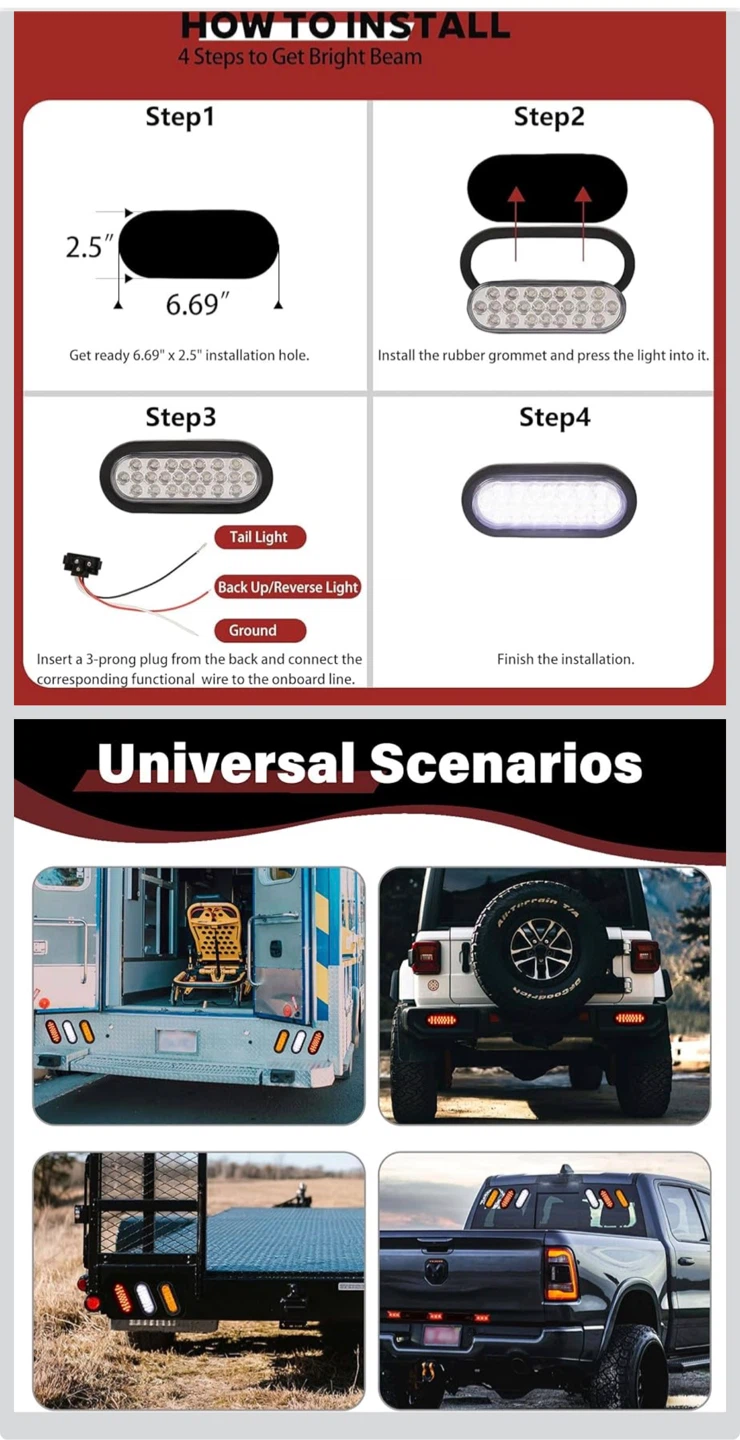 LED Tail Lights - Universal Fit (Pair) - photo 4