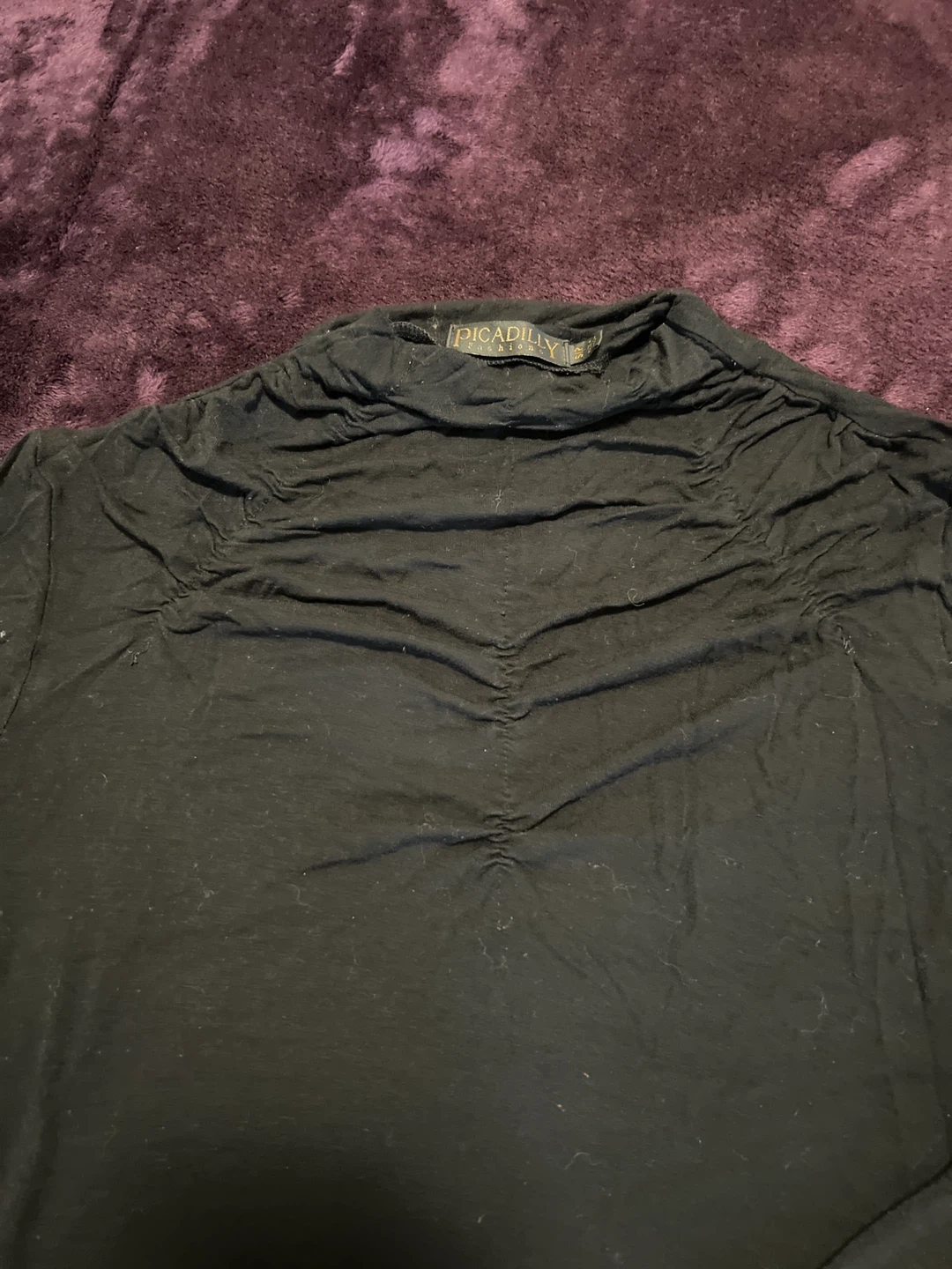 Picadilly Fashions Black Long Sleeve Top S/P - photo 3