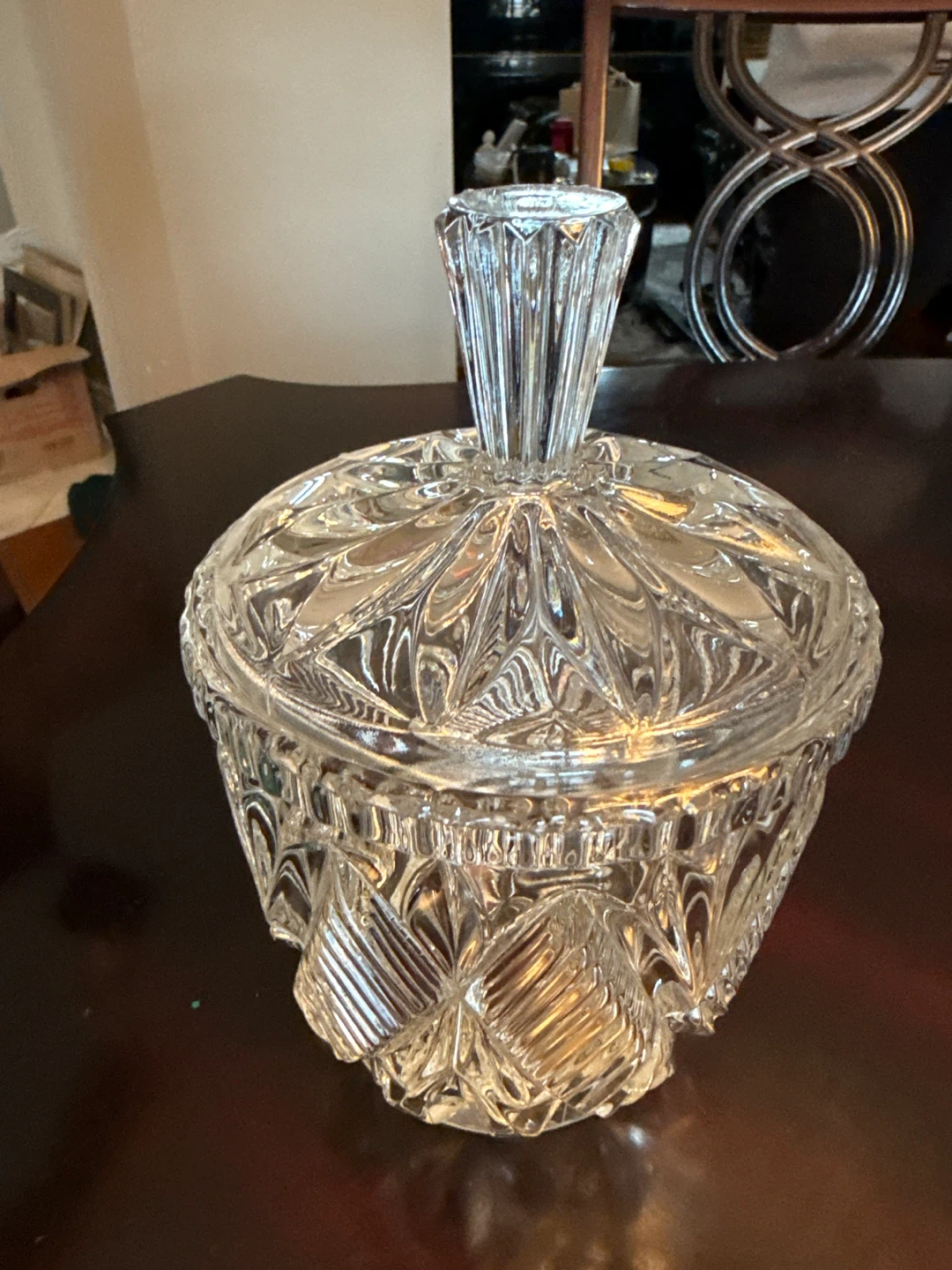 Crystal Candy Dish with Lid