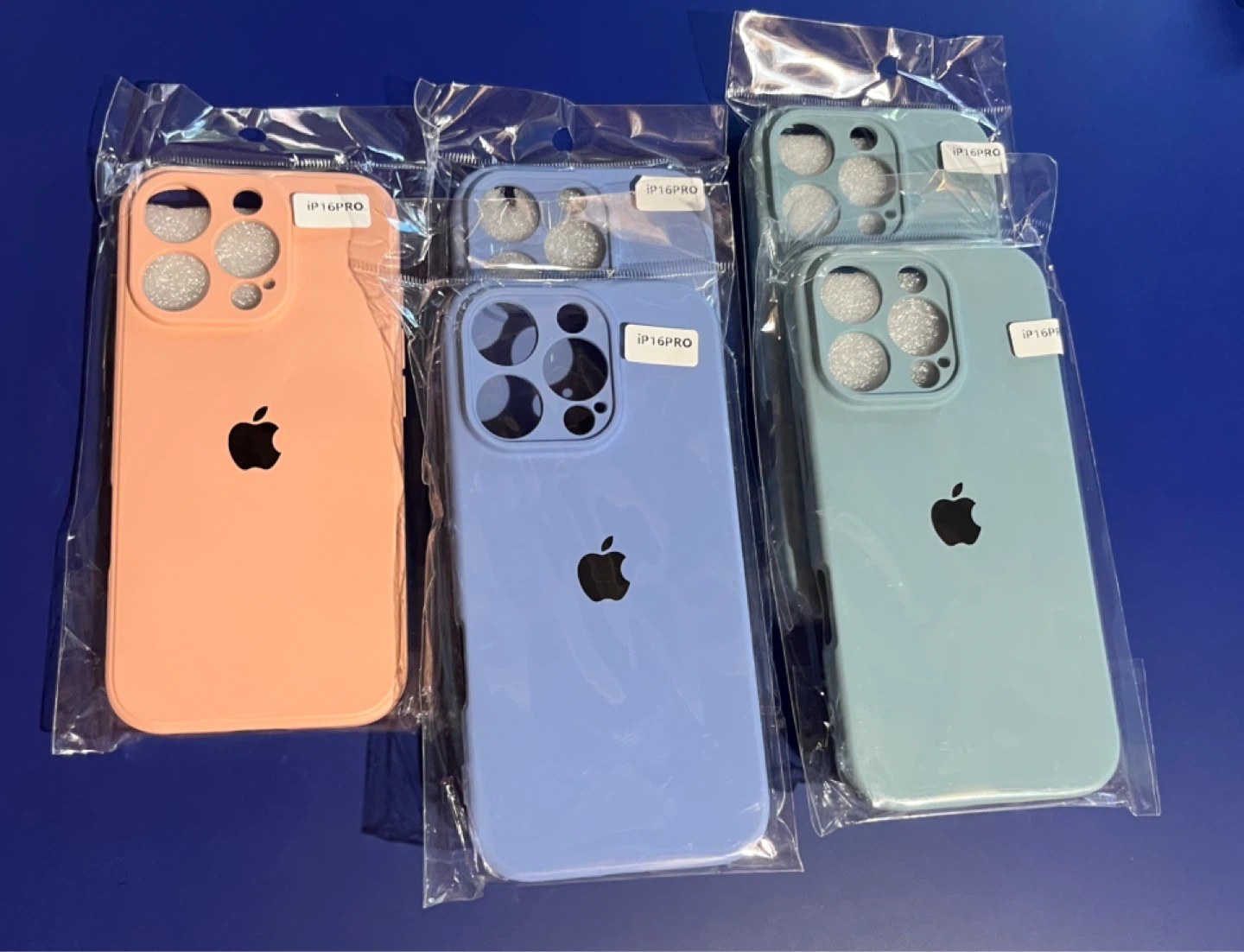 New iPhone 16 Pro phone Cases - Peach, Blue, Green