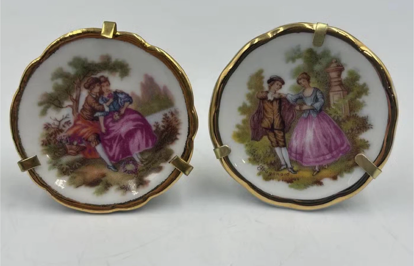 Fragonard Limoges France Trinket Dishes & Box - photo 4
