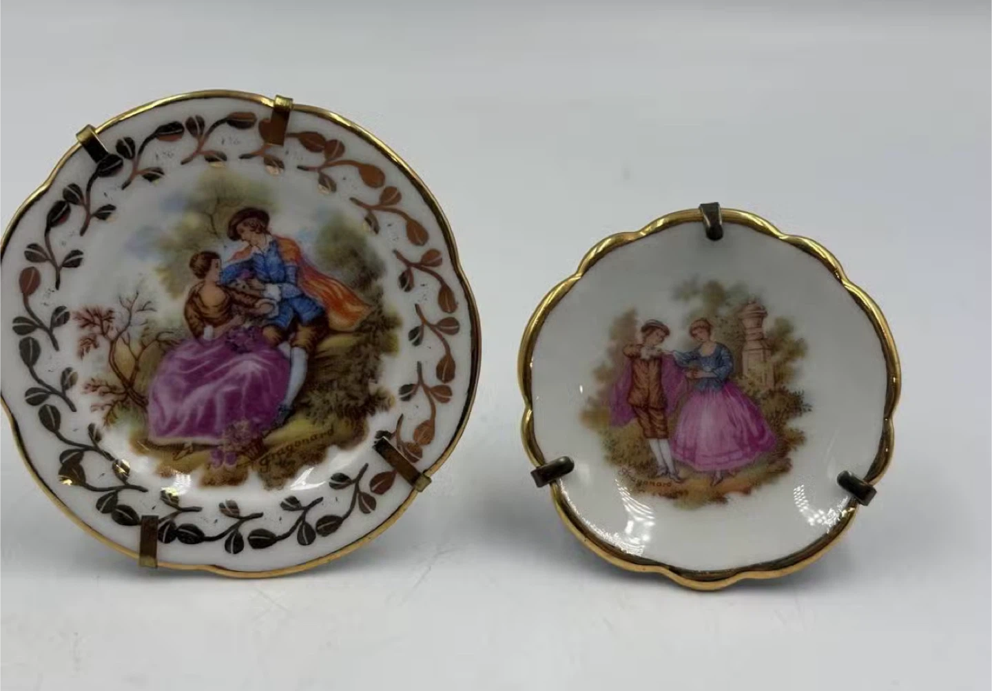 Fragonard Limoges France Trinket Dishes & Box - photo 3