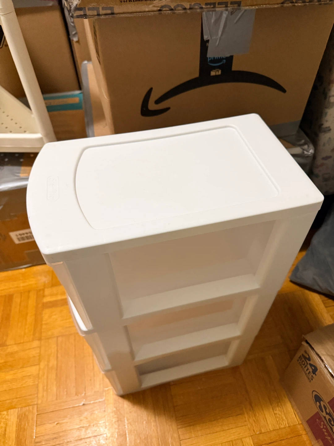 Sterilite 3-Drawer White Storage Tower