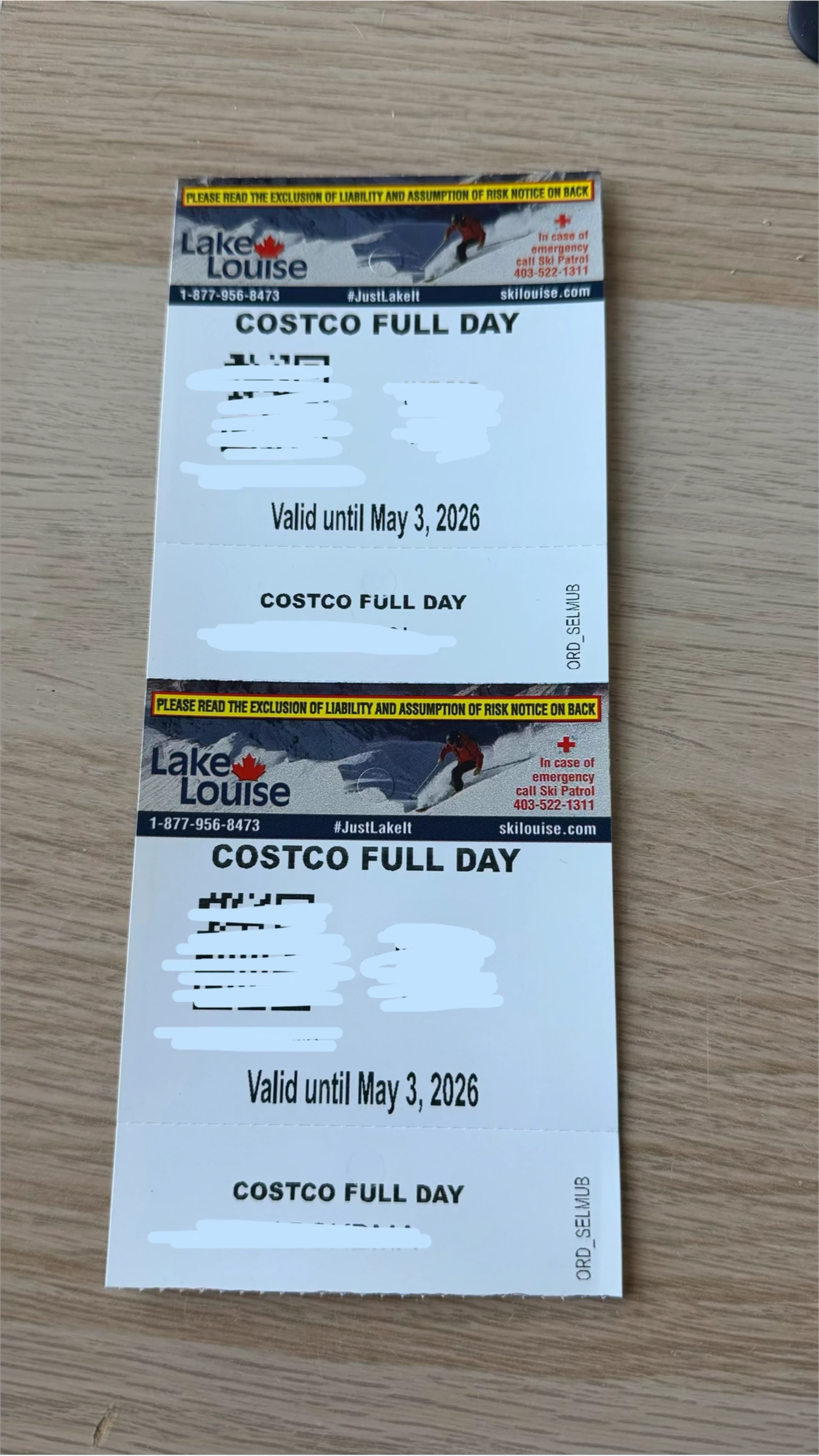 Lake Louise Costco Full Day Tickets - Valid May 2026