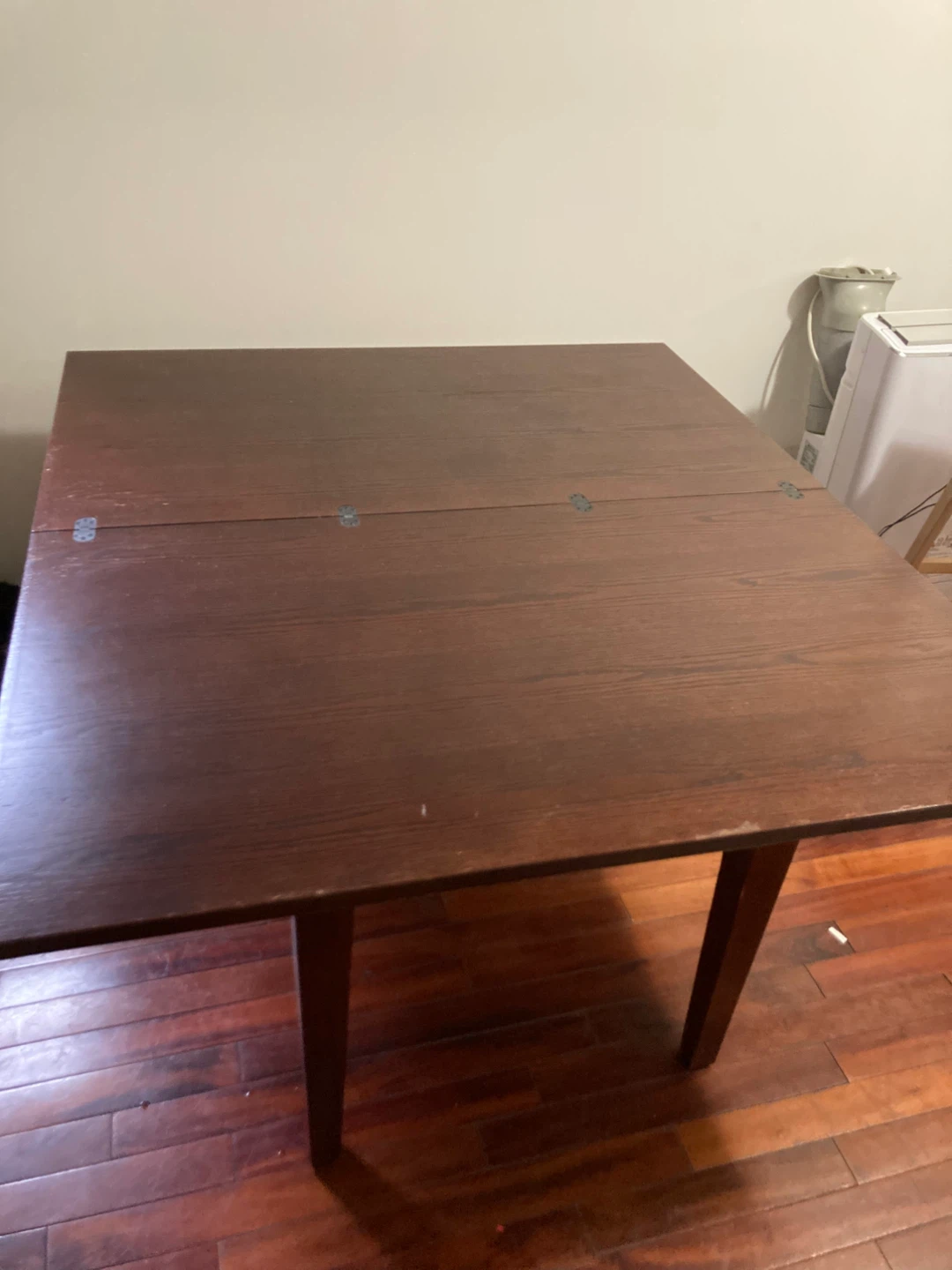 Pivoting, extendable, brown wood, dining table - photo 4