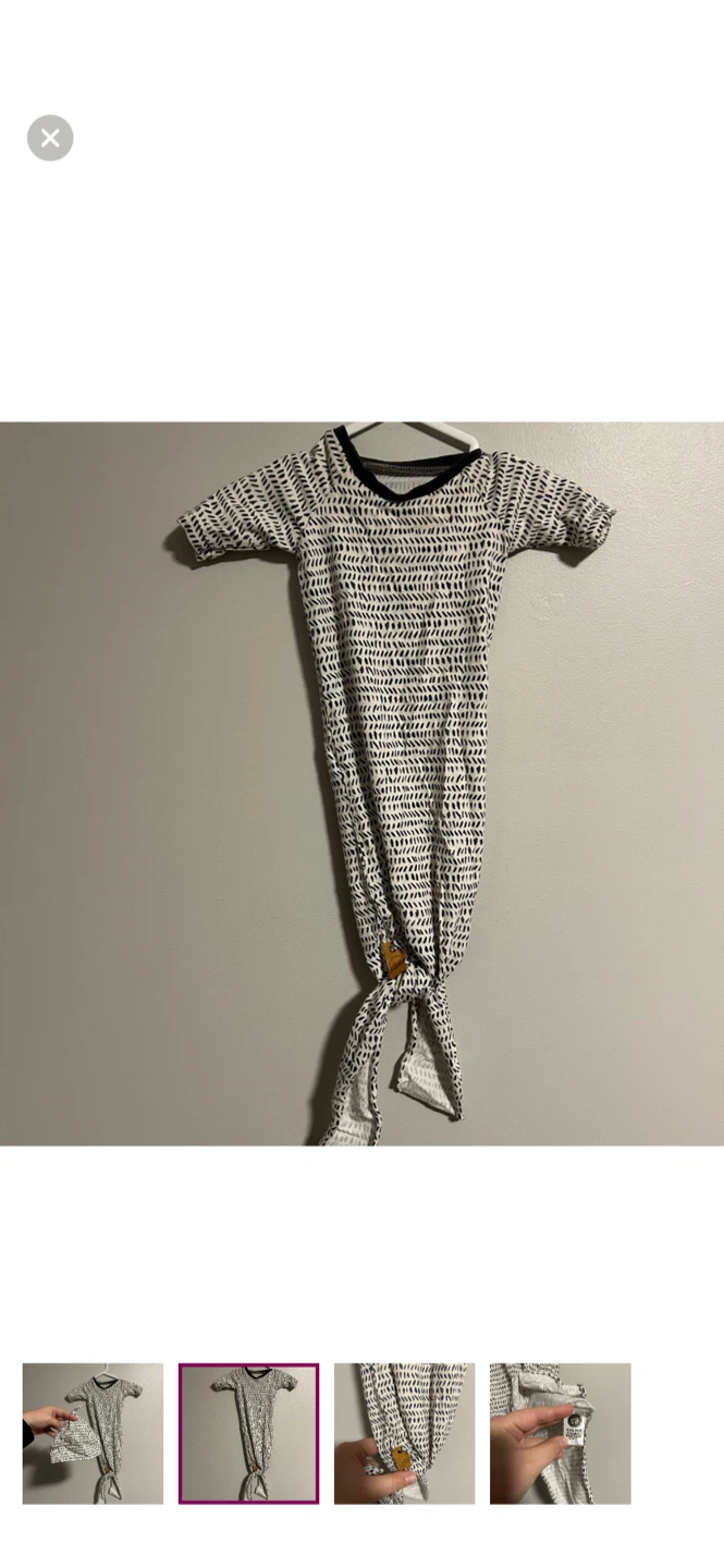 Foal Kids NB Baby Gown with Hat - photo 2