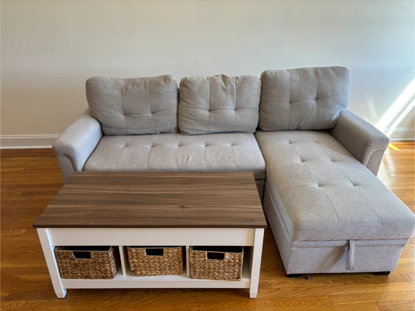 Convertible Sectional Sofa with Storage