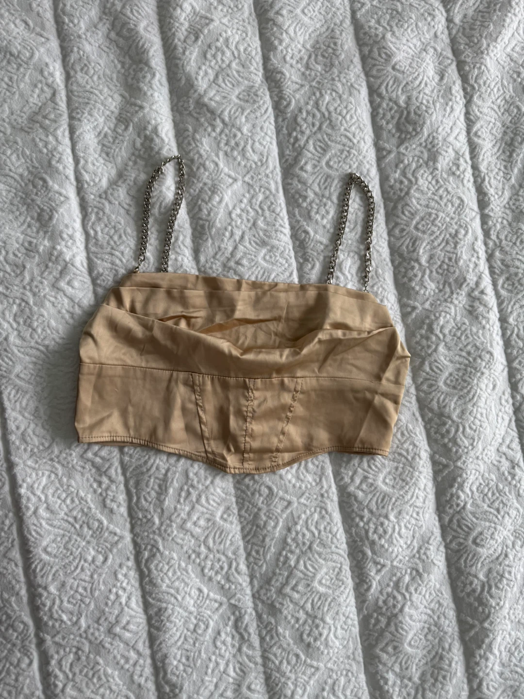 Nasty Gal Chain Strap Corset Top