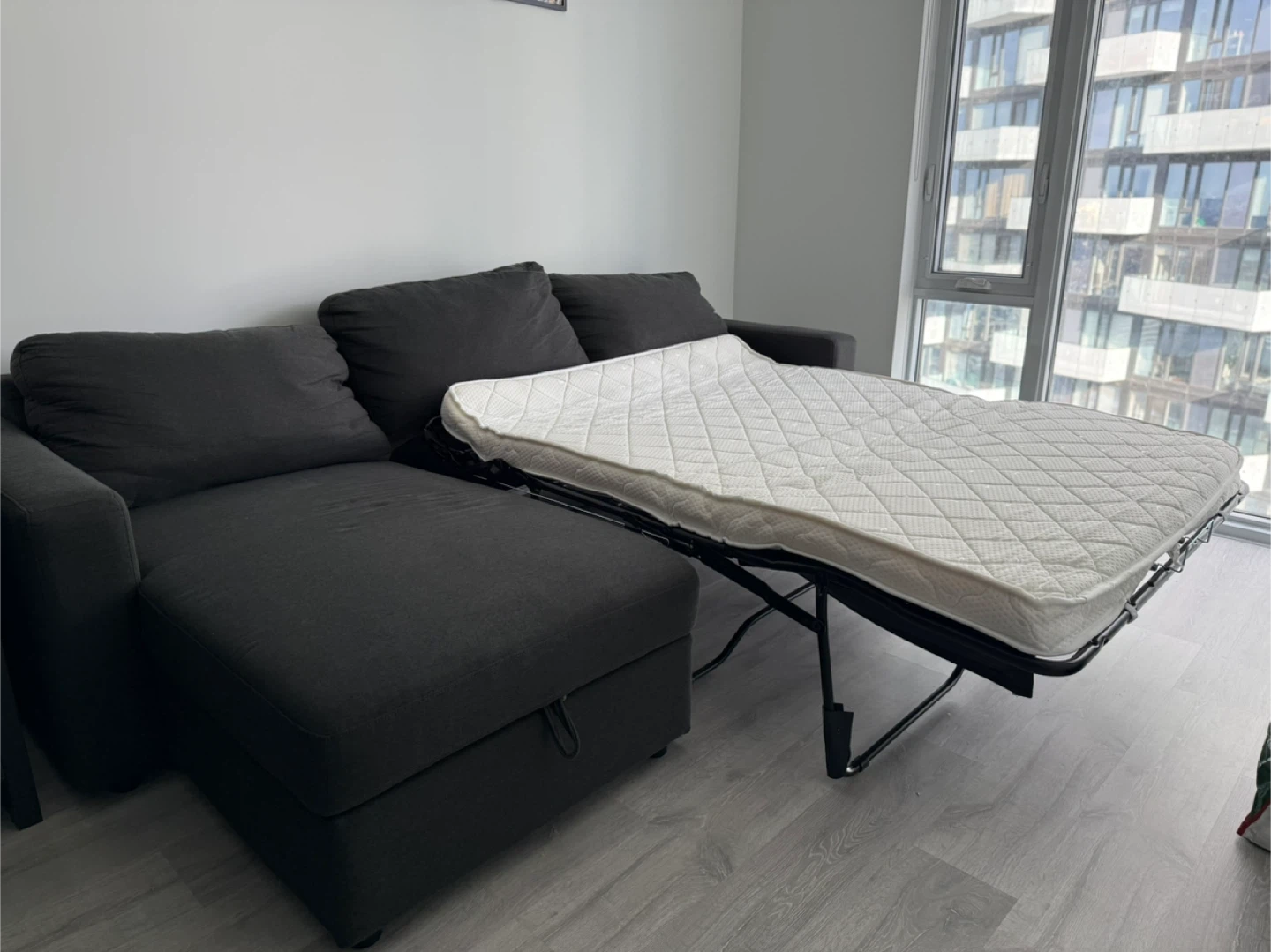 Structube Sofa bed - Left facing with storage - photo 3