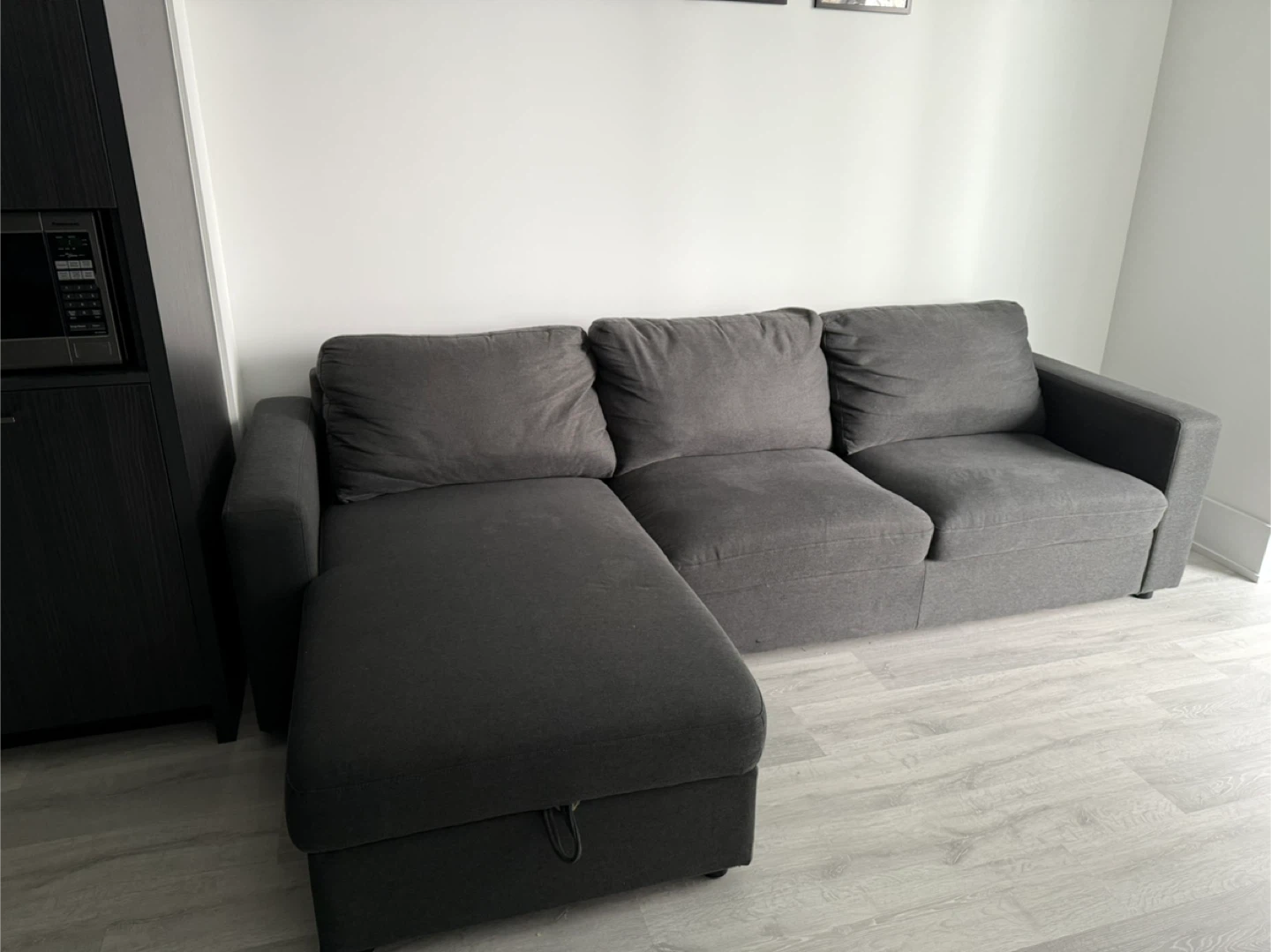 Structube Sofa bed - Left facing with storage
